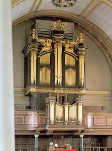 Wooden organ case, c.1685-6
